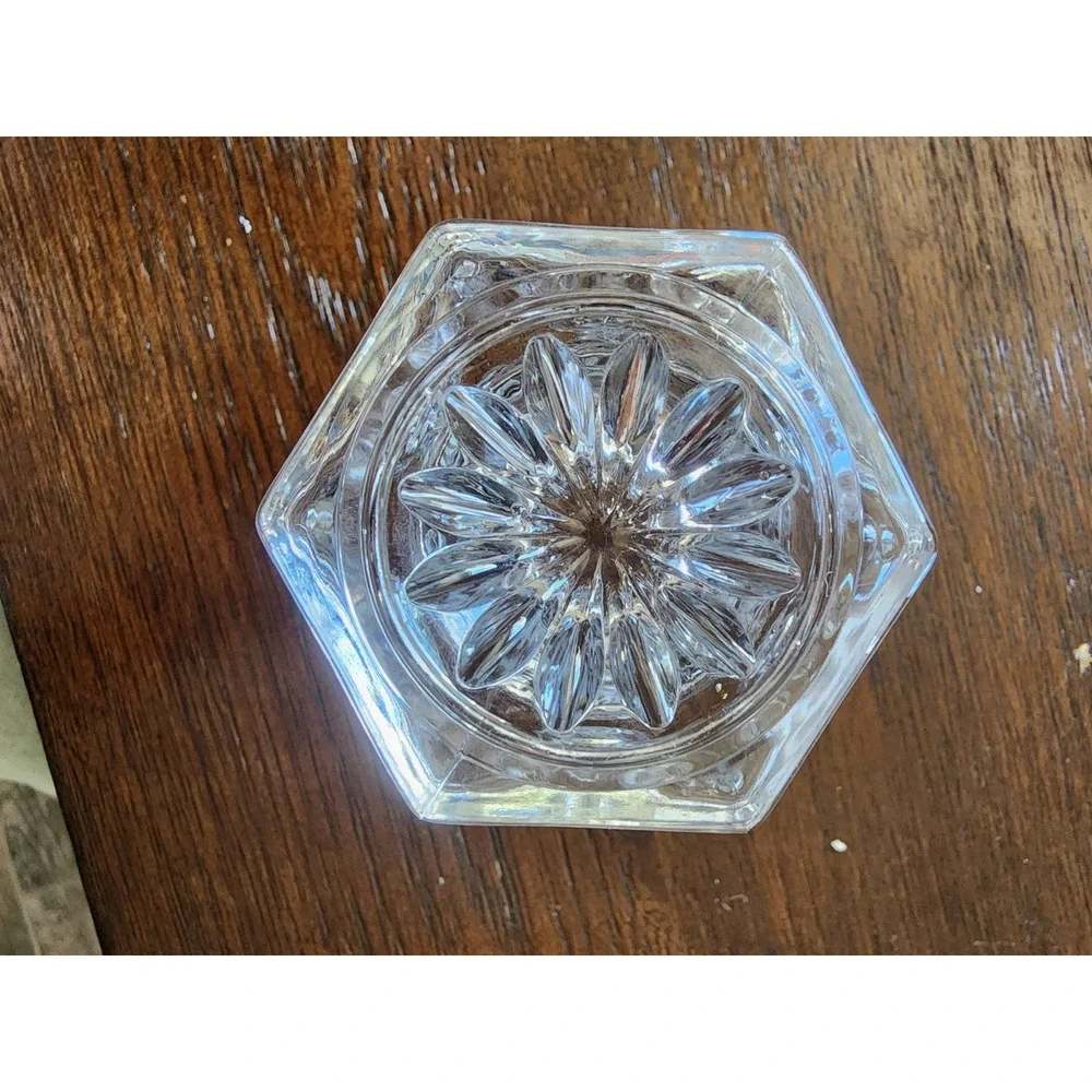 Noritake Hampton Hall Lead Crystal Votive Candle Holder Clear Glass
